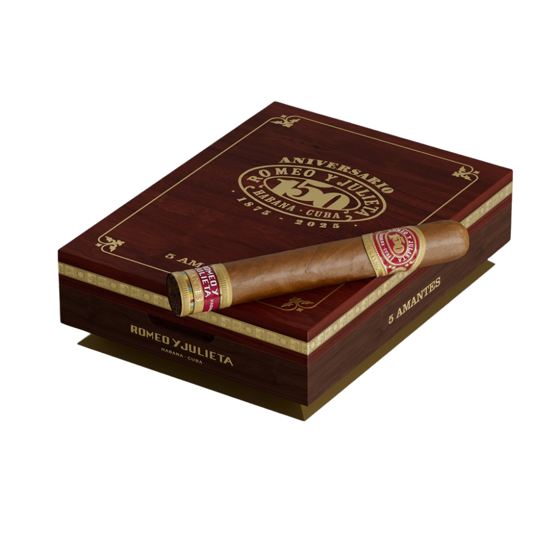 Romeo y Julieta Amantes 150 Anniversary Gift Box 5 Cigars - Image 3