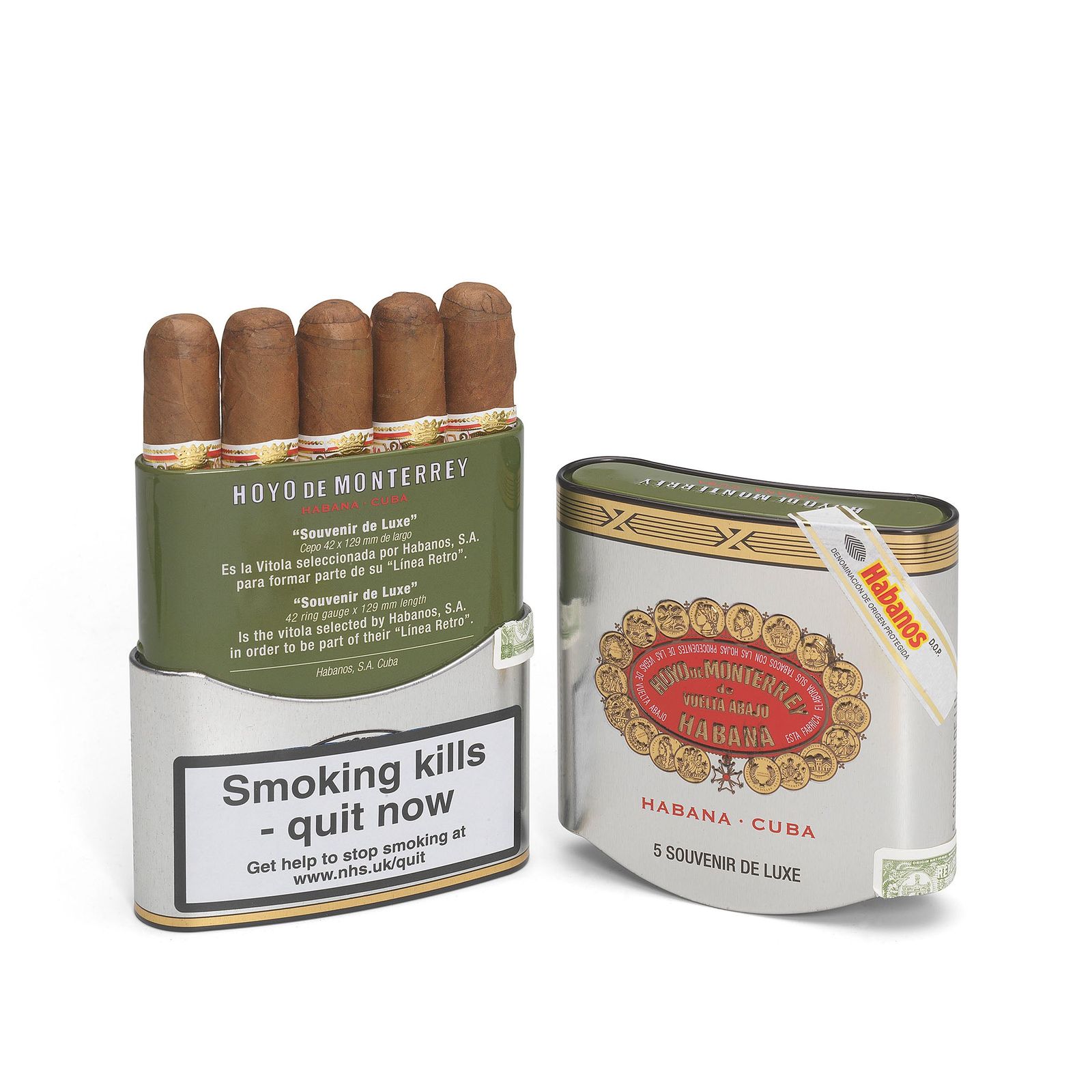 Hoyo de Monterrey Souvenir Deluxe Tin of 5 - Image 1