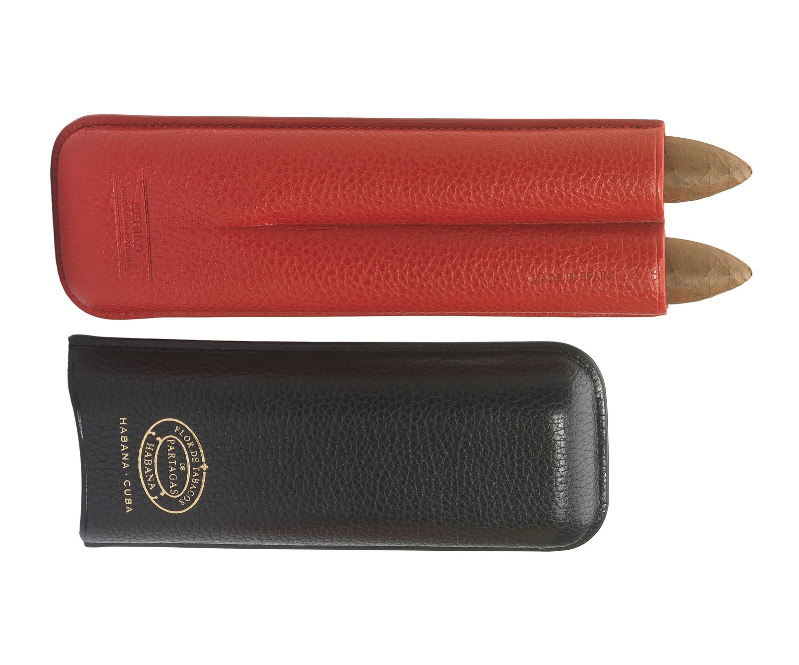 Partagas Serie P No.2 Leather Case - 2 Cigars - Image 1