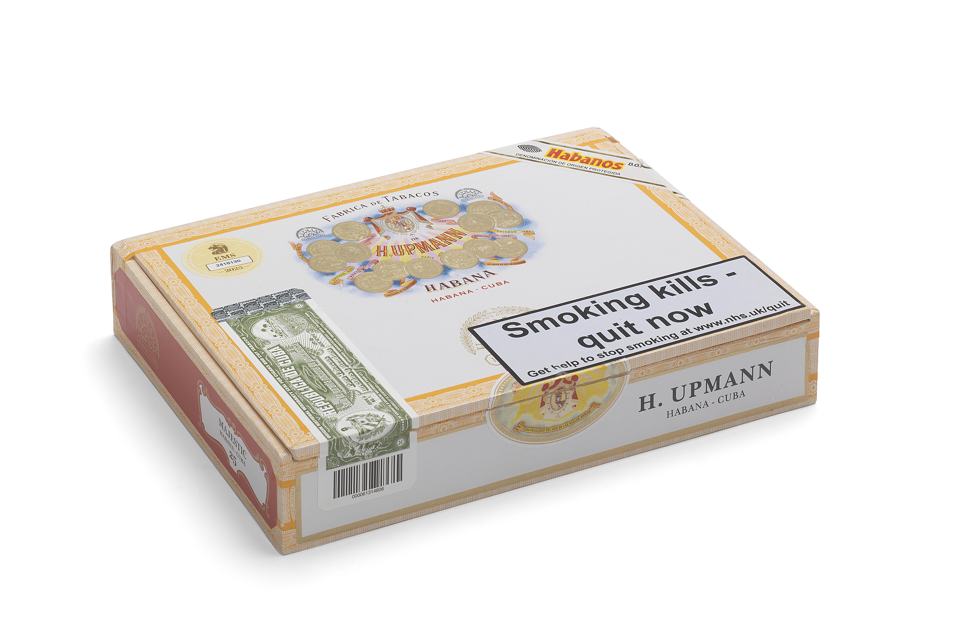 H. Upmann Majestic, rolled in the Cremas size